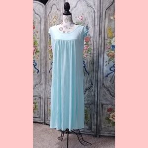 Boho Chic Boutique Blue Spring Maxi Dress Large